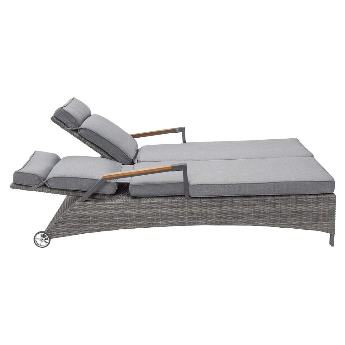 LC Garden Keramo Doppelliege Inkl. Kissen Geflecht/Polyester Naturgrau 5 LC Garden Keramo Doppelliege Inkl. Kissen Geflecht/Polyester Naturgrau – Bild 5