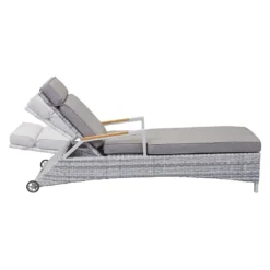 LC Garden Keramo Gartenliege Inkl. Beistelltisch Off White/Cold White -Gartenmöbel Geschäft lc garden keramo gartenliege inkl beistelltisch 1498247 7