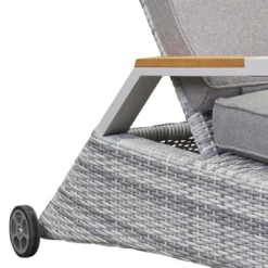 LC Garden Keramo Gartenliege Inkl. Beistelltisch Off White/Cold White -Gartenmöbel Geschäft lc garden keramo gartenliege inkl beistelltisch 1498247 8