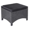 LC Garden Keramo Hocker Inkl. Kissen Aluminium/Geflecht Grau Mix/Anthrazit