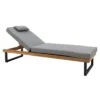 LC Garden Riviona Gartenliege Teak/Polster Natur/Grau