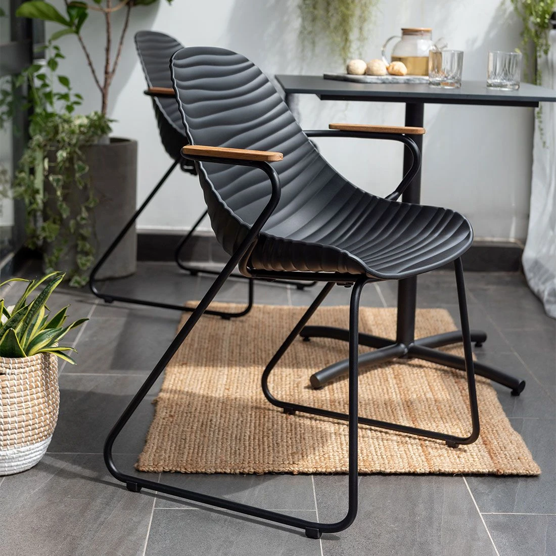 LifestyleGarden Stream Gartensessel Aluminium/Kunststoff Schwarz Grau/Schwarz 2 LifestyleGarden Stream Gartensessel Aluminium/Kunststoff Schwarz Grau/Schwarz – Bild 2