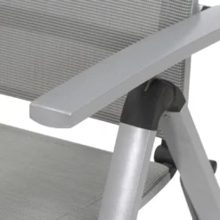 MWH Fabulo Klappsessel Aluminium/Textilene Silber/Grau -Gartenmöbel Geschäft mwh fabulo klappsessel aluminium textilene 7