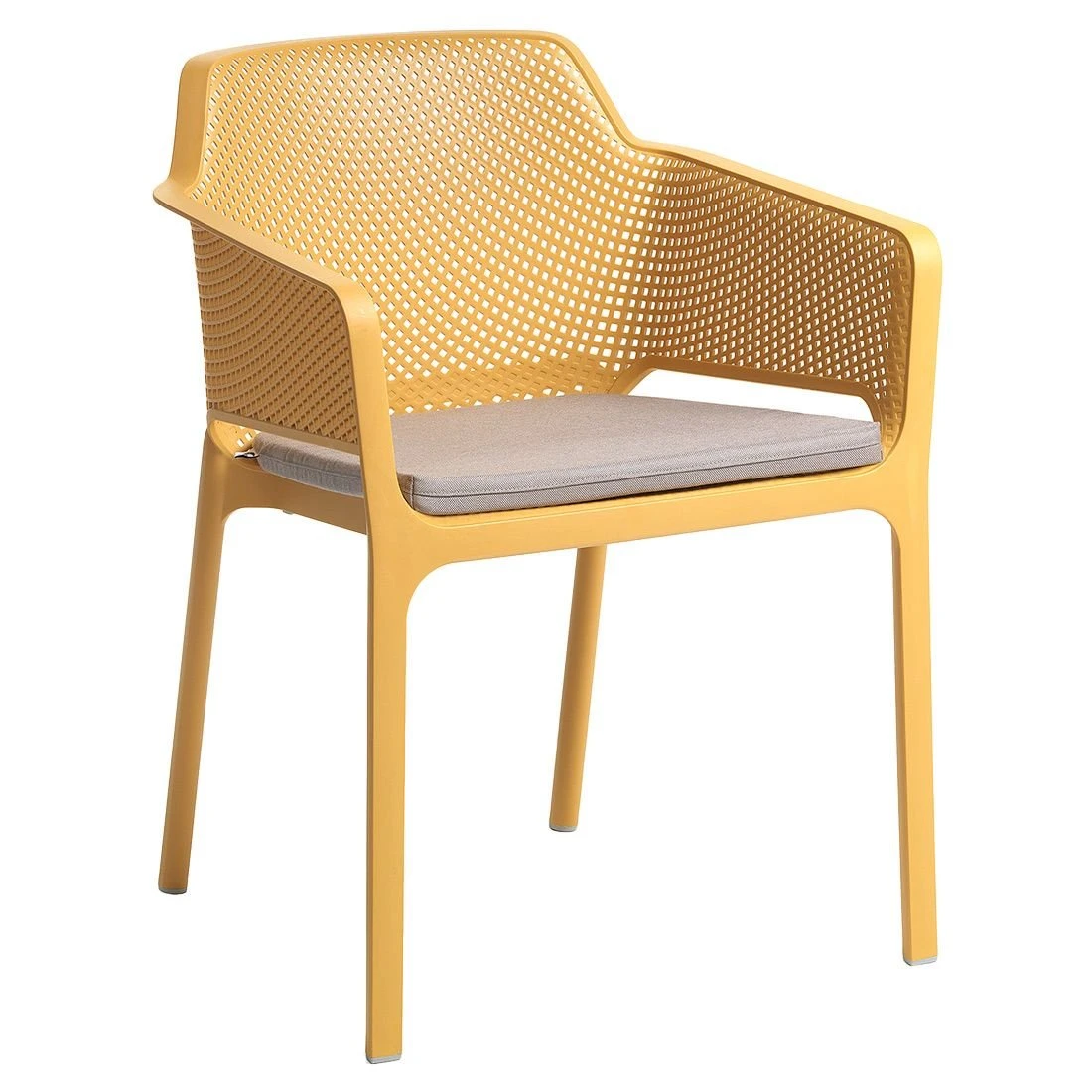 Nardi Net Stapelsessel Kunststoff Senf 1 Nardi Net Stapelsessel Kunststoff Senf