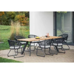 Niehoff Levina Gartensessel Aluminium/Rope/Olefin Anthrazit/Hellgrau -Gartenmöbel Geschäft niehoff levina diningsessel aluminium rope olefin 1377753 6