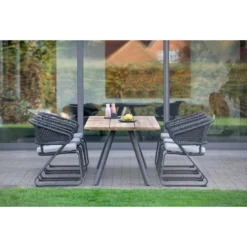 Niehoff Levina Gartensessel Aluminium/Rope/Olefin Anthrazit/Hellgrau -Gartenmöbel Geschäft niehoff levina diningsessel aluminium rope olefin 1377753 8