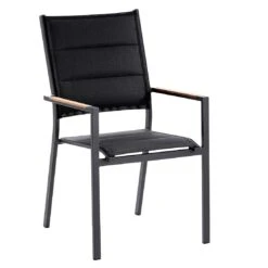 Niehoff Nantes Hochlehner Aluminium/Textilene Anthrazit/Schwarz