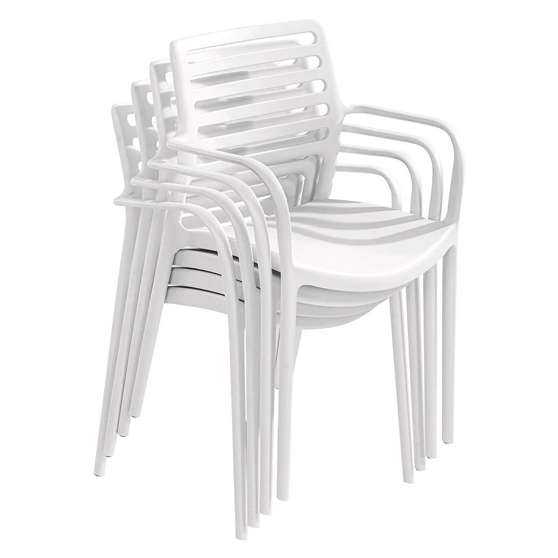 Niehoff San Remo Stapelstuhl Polypropylen Weiß 2 Niehoff San Remo Stapelstuhl Polypropylen Weiß – Bild 2