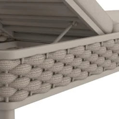 OUTLIV. Leon Gartenliege Aluminium/Rope/Olefin Beige -Gartenmöbel Geschäft outliv leon gartenliege aluminium rope polster grau beige 1100729 11