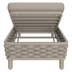 OUTLIV. Leon Gartenliege Aluminium/Rope/Olefin Beige -Gartenmöbel Geschäft outliv leon gartenliege aluminium rope polster grau beige 1100729 8