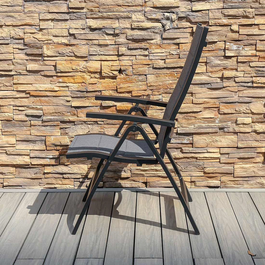 OUTLIV. London Klappsessel Aluminium/Sunbrella Anthrazit/Sooty 3 OUTLIV. London Klappsessel Aluminium/Sunbrella Anthrazit/Sooty – Bild 3