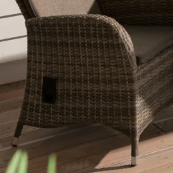 Ploß Rabida Gartensessel Geflecht Champagner/Savanna -Gartenmöbel Geschäft ploss rabida diningsessel champagner savanna 4