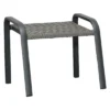 Ploß Tuvalu Hocker Aluminium/Geflecht Grau