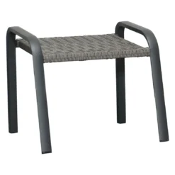 Ploß Tuvalu Hocker Aluminium/Geflecht Grau