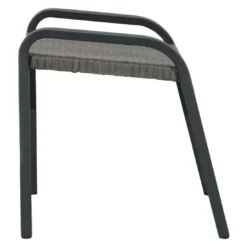 Ploß Tuvalu Hocker Aluminium/Geflecht Grau -Gartenmöbel Geschäft ploss tuvalu hocker aluminium geflecht 1367457 3