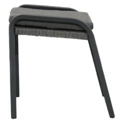 Ploß Tuvalu Hocker Aluminium/Geflecht Grau -Gartenmöbel Geschäft ploss tuvalu hocker aluminium geflecht 1367457 4