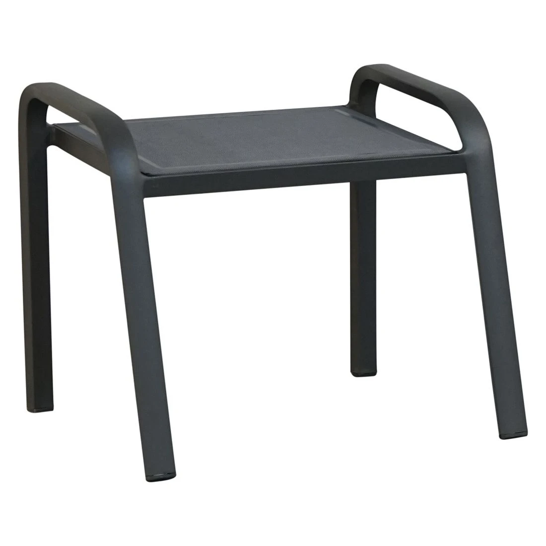 Ploß Tuvalu Hocker Aluminium/Textilene Grau 1 Ploß Tuvalu Hocker Aluminium/Textilene Grau