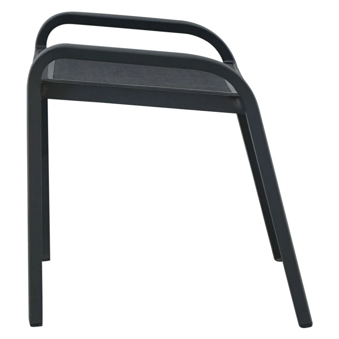 Ploß Tuvalu Hocker Aluminium/Textilene Grau 2 Ploß Tuvalu Hocker Aluminium/Textilene Grau – Bild 2