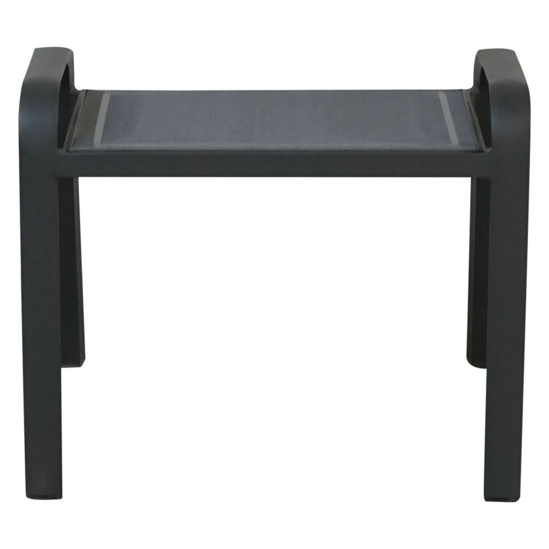 Ploß Tuvalu Hocker Aluminium/Textilene Grau 5 Ploß Tuvalu Hocker Aluminium/Textilene Grau – Bild 5