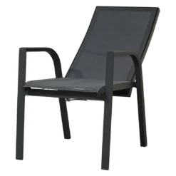 Ploß Tuvalu Stapelsessel Aluminium/Textilene Anthrazit/Grau -Gartenmöbel Geschäft ploss tuvalu stapelsessel aluminium textilene 1367314 9