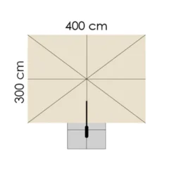 Schneider® Schneider Rhodos Grande Ampelschirm 300x400cm Anthrazit/Natur -Gartenmöbel Geschäft schneider rhodos grande ampelschirm 400x300cm anthrazit natur 1266774 4
