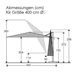 Schneider® Schneider Rhodos Grande Ampelschirm Ø400cm Anthrazit/Natur 11 Schneider® Schneider Rhodos Grande Ampelschirm Ø400cm Anthrazit/Natur -Gartenmöbel Geschäft schneider rhodos grande ampelschirm o400cm anthrazit natur 1266796 3