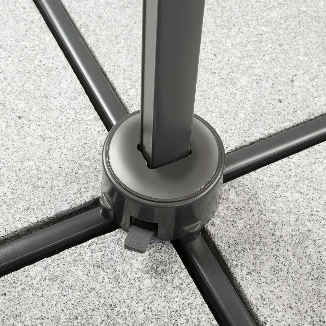 Schneider® Schneider Rhodos Junior Ampelschirm 230x230cm Anthrazit/Rot 10 Schneider® Schneider Rhodos Junior Ampelschirm 230x230cm Anthrazit/Rot – Bild 10