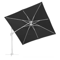 Schneider® Schneider Rhodos Twist-Bianco Ampelschirm 300x300cm Weiß/Anthrazit -Gartenmöbel Geschäft schneider rhodos twist bianco ampelschirm 300x300cm anthrazit 1098254 7