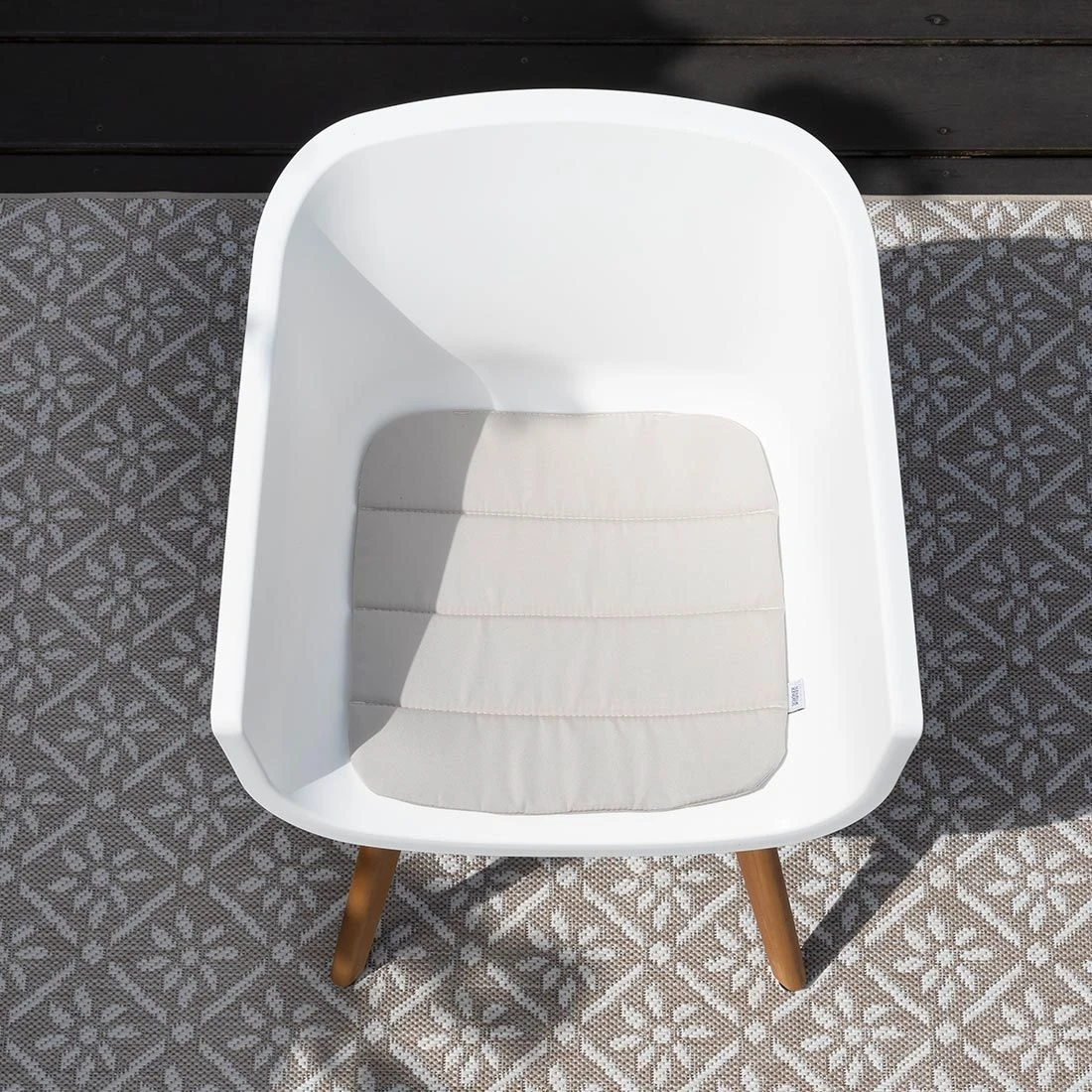 Schöner Wohnen Texel Gartensessel Eukalyptus/Kunststoff Natur/Weiß 2 Schöner Wohnen Texel Gartensessel Eukalyptus/Kunststoff Natur/Weiß – Bild 2