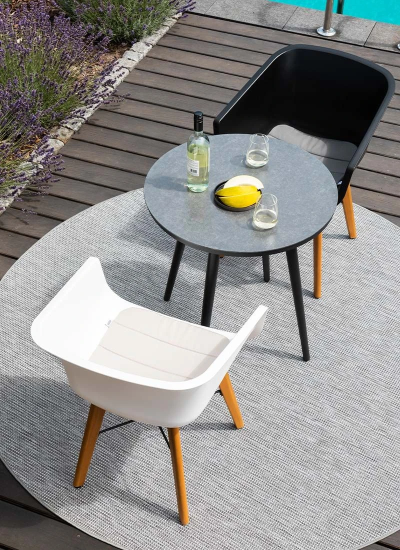 Schöner Wohnen Texel Gartensessel Eukalyptus/Kunststoff Natur/Weiß 5 Schöner Wohnen Texel Gartensessel Eukalyptus/Kunststoff Natur/Weiß – Bild 5