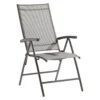 Sieger Sirio Klappsessel Aluminium/Textilene Eisengrau/Hellgrau