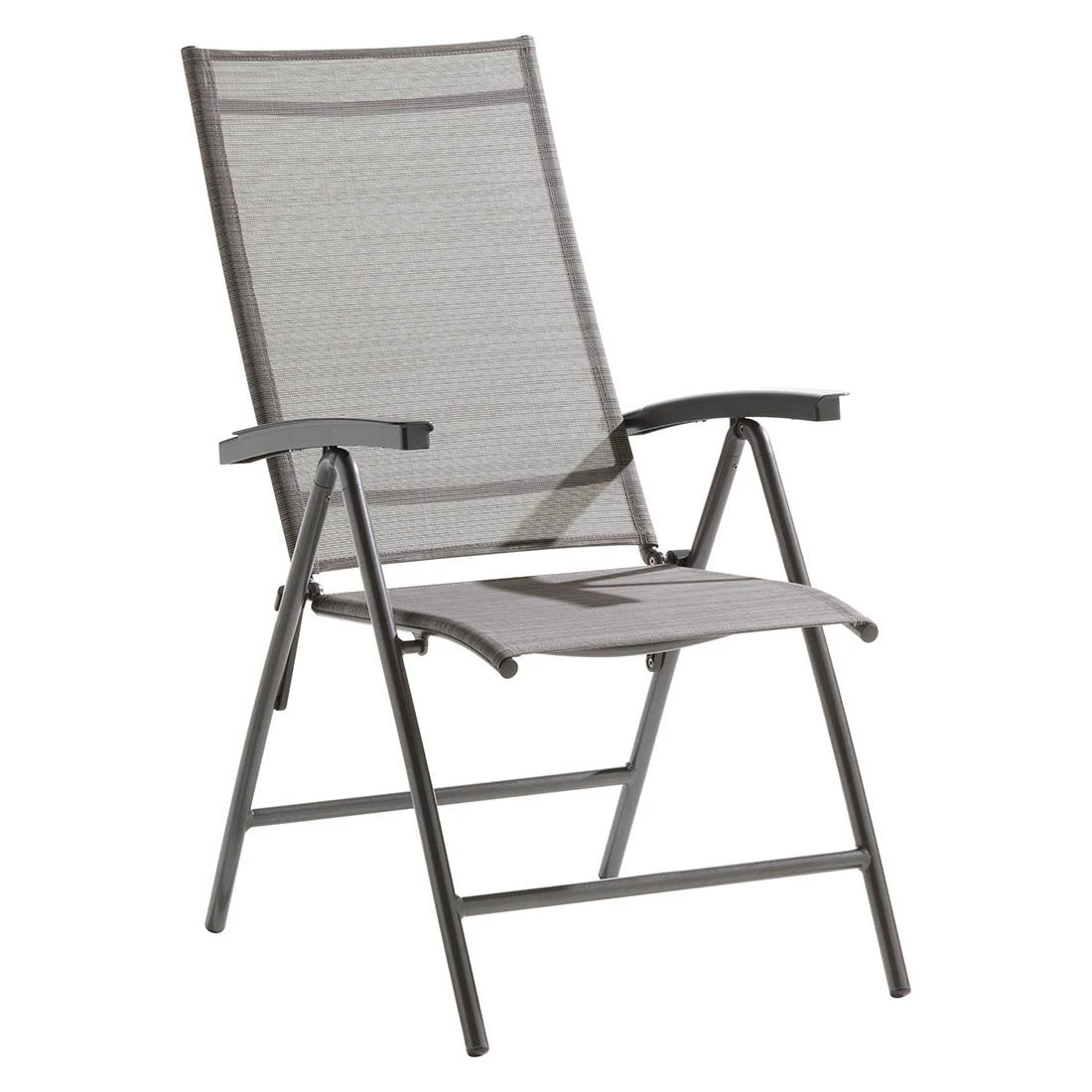 Sieger Sirio Klappsessel Aluminium/Textilene Eisengrau/Hellgrau