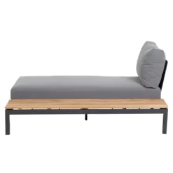 Siena Garden Alvida Gartenliege Links Aluminium/Polyester Matt Anthrazit/Grau -Gartenmöbel Geschäft siena garden alvida loungeliege links aluminium polyester inkl kissen 1427418 4