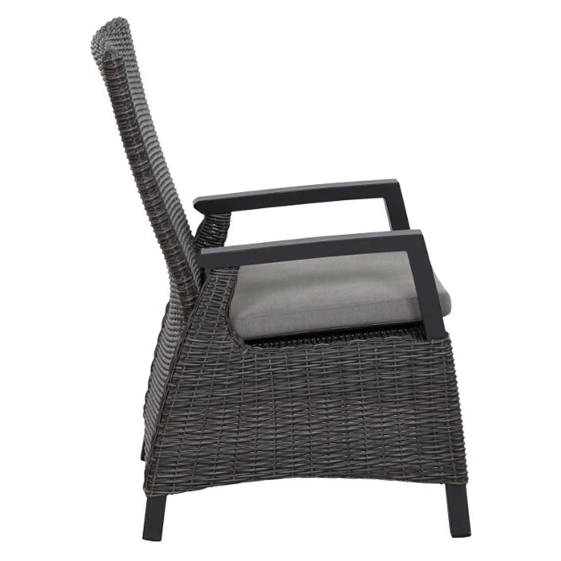 Siena Garden Corido Gartensessel Aluminium/Geflecht Inkl. Kissen Matt Anthrazit/Charcoal Grey 4 Siena Garden Corido Gartensessel Aluminium/Geflecht Inkl. Kissen Matt Anthrazit/Charcoal Grey – Bild 4