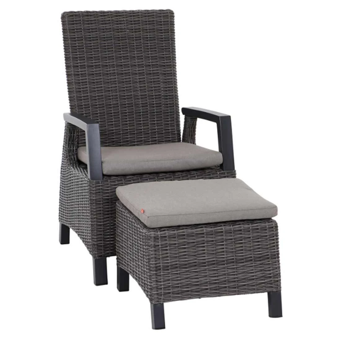 Siena Garden Corido Gartensessel Aluminium/Geflecht Inkl. Kissen Matt Anthrazit/Charcoal Grey 8 Siena Garden Corido Gartensessel Aluminium/Geflecht Inkl. Kissen Matt Anthrazit/Charcoal Grey – Bild 8