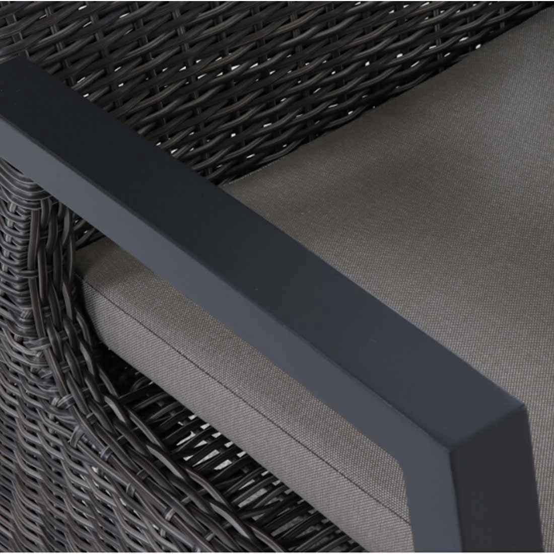 Siena Garden Corido Gartensessel Aluminium/Geflecht Inkl. Kissen Matt Anthrazit/Charcoal Grey 9 Siena Garden Corido Gartensessel Aluminium/Geflecht Inkl. Kissen Matt Anthrazit/Charcoal Grey – Bild 9