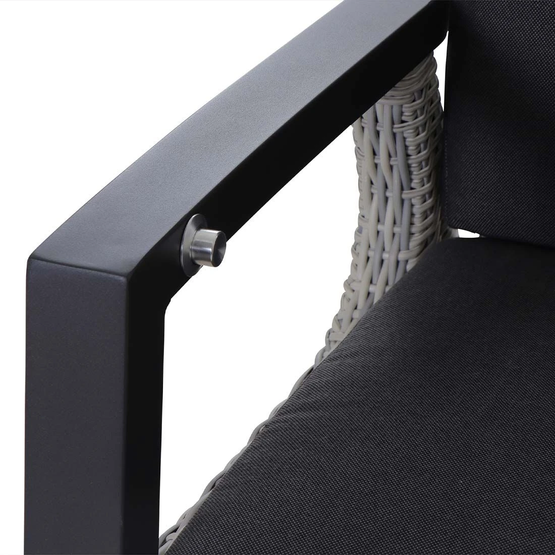 Siena Garden Corido Gartensessel Aluminium/Gardino®-Geflecht Matt Anthrazit/Ice Grey 7 Siena Garden Corido Gartensessel Aluminium/Gardino®-Geflecht Matt Anthrazit/Ice Grey – Bild 7