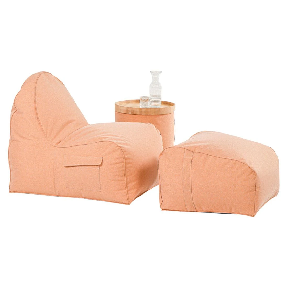 Siena Garden FLOW.U Feet Hocker Apricot 8 Siena Garden FLOW.U Feet Hocker Apricot – Bild 8