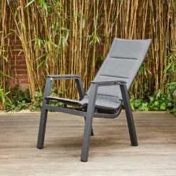 Siena Garden Milano Gartensessel Aluminium/Ranotex®-Gewebe Matt Anthrazit/Grau -Gartenmöbel Geschäft siena garden milano verstellsessel aluminium ranotexr gewebe 1425350 10