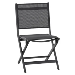 Siena Garden Tesoro Klappstuhl Aluminium/Ranotex®-Gewebe Matt Anthrazit/Silber-Schwarz