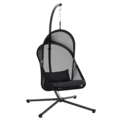 Siena Garden Yobaya Hängesessel Stahl/Polyester Inkl. Kissen Anthrazit/Cool Black