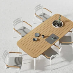 Solpuri Pia Stapelsessel Aluminium/Teak Inkl. Kissen White/Natur -Gartenmöbel Geschäft solpuri pia stapelsessel aluminium teak inkl kissen 1470362 6