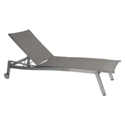 Stern Allround Rollliege Edelstahl/Textilene Silber/Leinen Grau