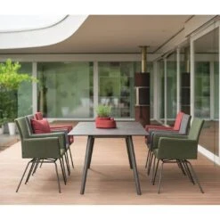 Stern Artus VIP Diningsessel Edelstahl/Outdoorstoff Anthrazit/Dunkelgrau Meliert -Gartenmöbel Geschäft stern artus vip sessel edelstahl outdoorstoff dunkelgrau schiefergrau meliert 1258755 9