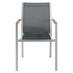 Stern Cardiff Stapelsessel Edelstahl/Textilene Silbergrau -Gartenmöbel Geschäft stern cardiff stapelsessel edelstahl textilene silbergrau 4