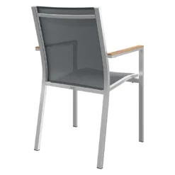 Stern Cardiff Stapelsessel Edelstahl/Textilene Silbergrau -Gartenmöbel Geschäft stern cardiff stapelsessel edelstahl textilene silbergrau 6