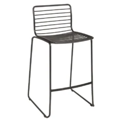 Stern Levi Garten-Barstuhl Edelstahl Anthrazit