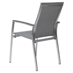 Stern Mika Stapelsessel Edelstahl/Textilene Silber/Leinen Grau -Gartenmöbel Geschäft stern mika stapelsessel edelstahl textilene grau 1205548 5