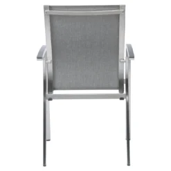 Stern Mika Stapelsessel Edelstahl/Textilene Silber/Leinen Grau -Gartenmöbel Geschäft stern mika stapelsessel edelstahl textilene grau 1205548 6