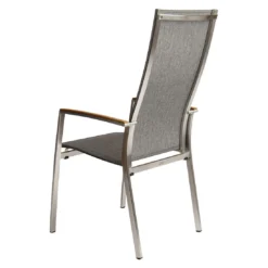 Stern Mika Stapelsessel Hoch Edelstahl/Textilene Silber/Leinen Grau -Gartenmöbel Geschäft stern mika stapelsessel hoch edelstahl textilene 1367886 5